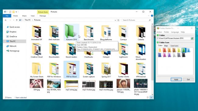 如何在Windows 10中对文件和文件夹进行颜色编码