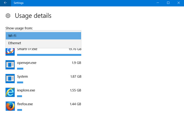 监视/限制Windows 10数据使用情况的技巧3