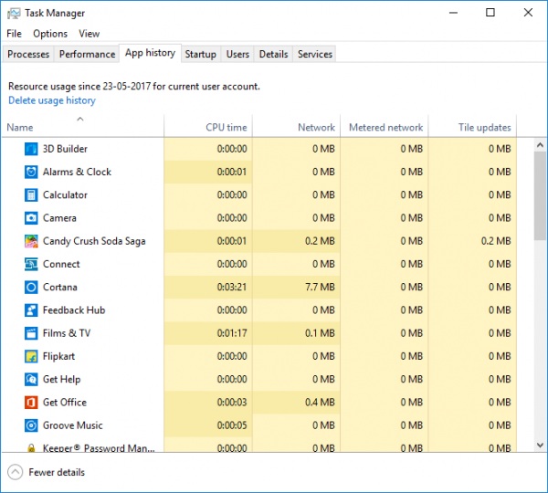 监视/限制Windows 10数据使用情况的技巧1