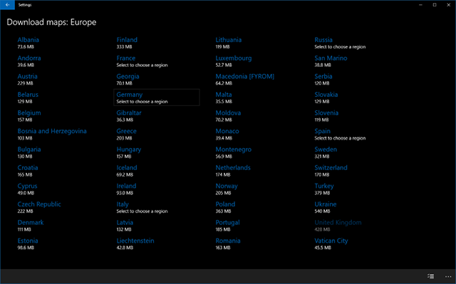 Windows 10 Mobile上下载脱机地图的技巧5