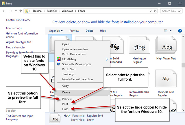 Windows 10专业版下如何安装和管理字体？3.jpg