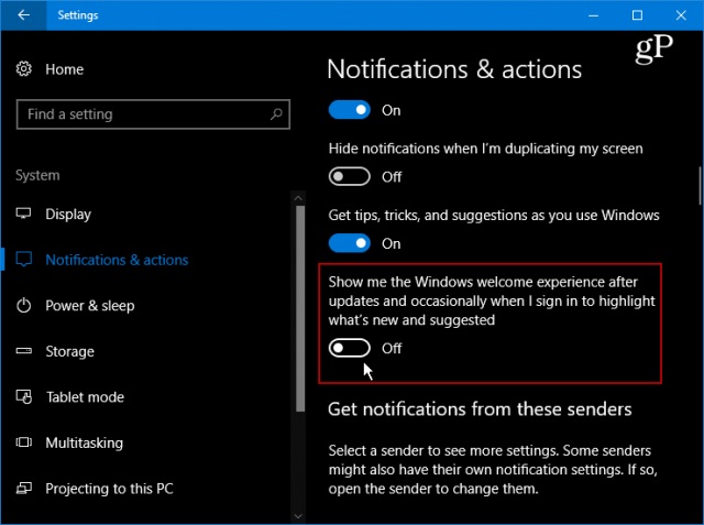 Windows 10系统更新后隐藏欢迎界面的技巧.jpg