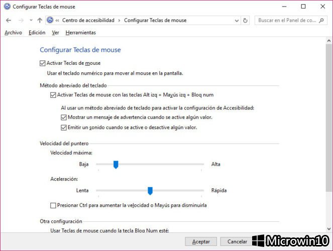 Win10专业版下键盘控制鼠标指针的技巧2.jpg