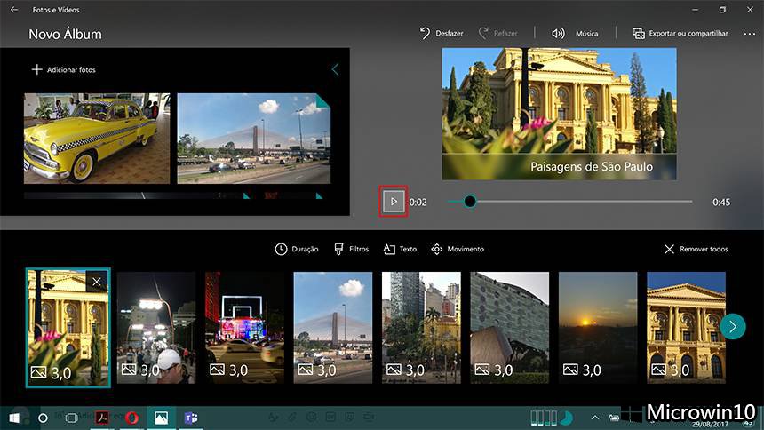 如何在windows10中创建带有照片的视频