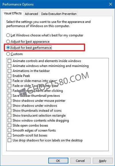windows10系统禁用系统视觉效果的技巧2.jpg