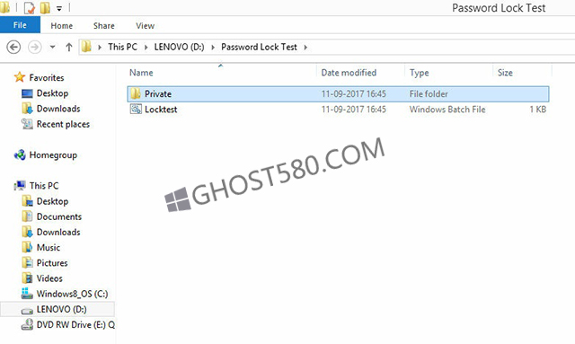 Win10纯净版下自制.bat锁定文件夹的技巧4.jpg