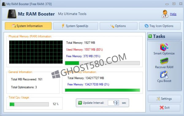 Mz RAM Booster，调整Win10系统设置，以提高PC性能1.jpg