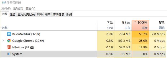 windows10专业版下baidunetdisk 占用磁盘100％1.jpg
