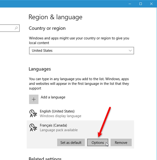 windows10系统如何快速更改语言？