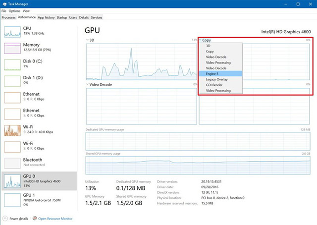 windows10专业版跟踪GPU性能数据的技巧