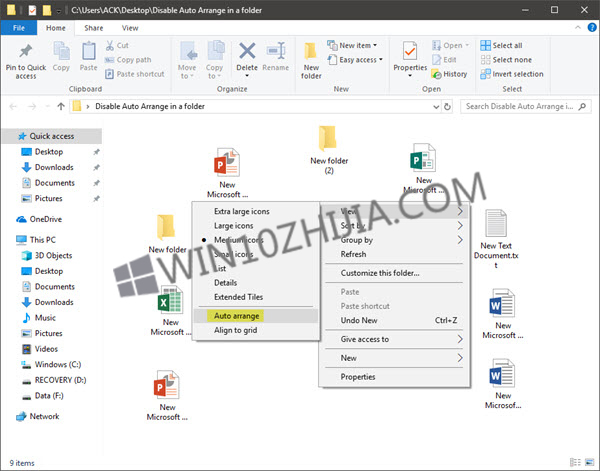 Win10系统禁用文件夹自动排列的技巧.jpg