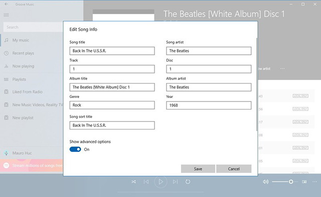windows10上编辑音乐元数据信息的技巧
