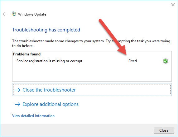 修复：windows10错误0x8024a112