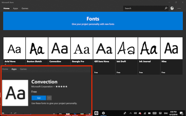windows10字体设置：如何从Microsoft商店下载字体