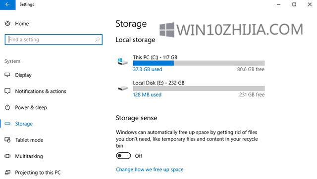 Win10系统使用Storage Sense自动释放磁盘空间1.jpg