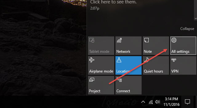 Win10系统禁用通知及控制通知类型的技巧1.jpg