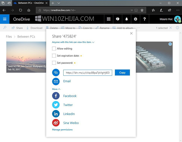 Win10系统使用OneDrive共享文件的技巧3.jpg