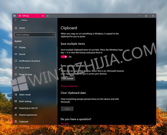 配置Microsoft新的Win10云剪贴板的技巧.jpg