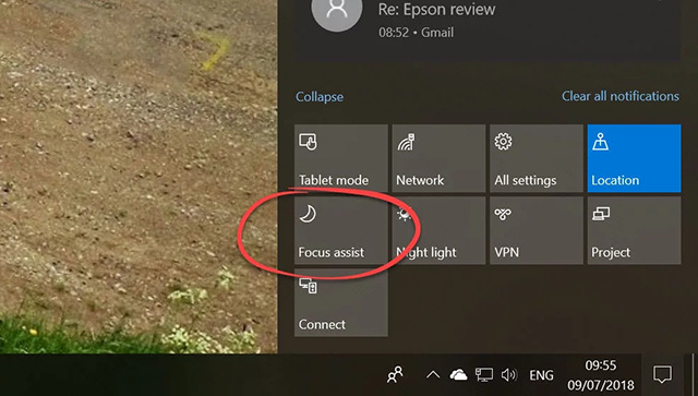 如何在windows10中使用Focus辅助