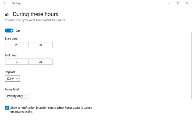 如何在windows10中使用Focus辅助