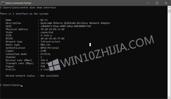 Win10专业版找出确切的Wi-Fi信号强度的技巧1.jpg
