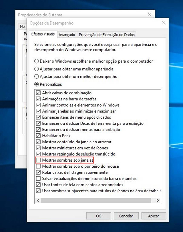 Win10系统窗口和视觉效果的设置