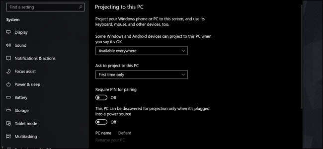 如何将windows10笔记本电脑用作无线监视器