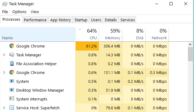 修复：Win10不会在任务管理器中结束任务