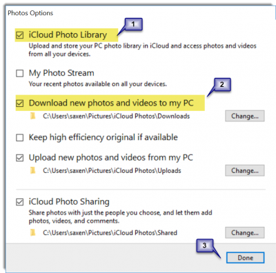 iCloud照片无法在windows10上下载或显示