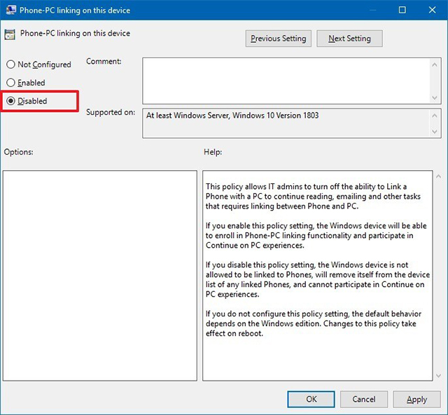 windows10：使用组策略禁用Windows Phone-PC链接2.jpg