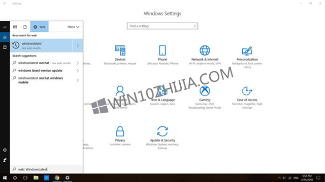 屏幕截图称Win10系统存在搜索问题.jpg