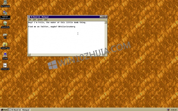 Win10专业版下如何安装Windows 95.jpg