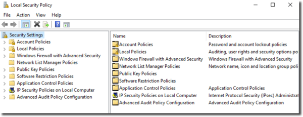 windows10本地安全策略编辑器