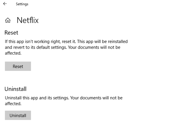 Windows10系统修复Netflix应用程序错误