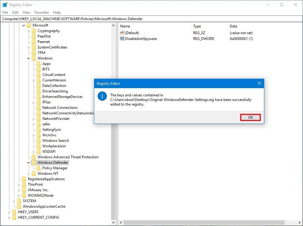 Win10系统下恢复注册表项的技巧3.jpg