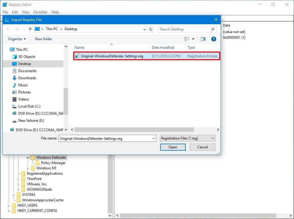 Win10系统下恢复注册表项的技巧2.jpg