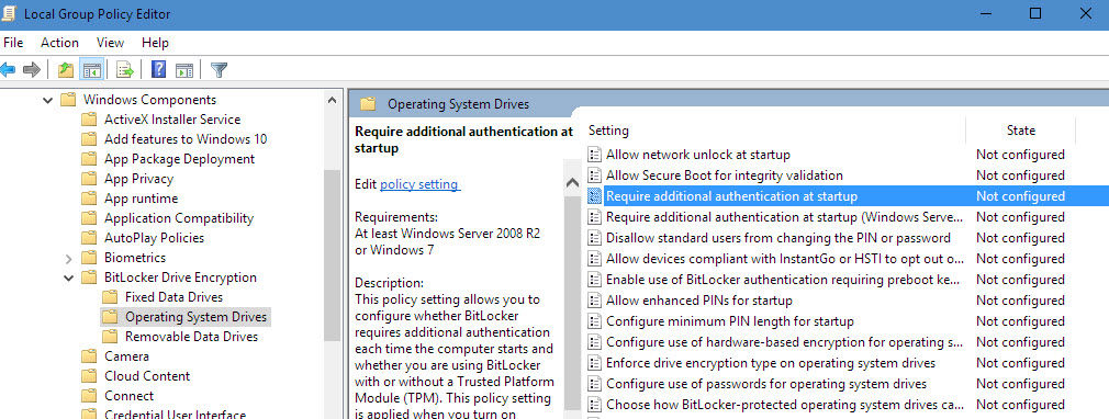 Win10系统下使用BitLocker加密的技巧