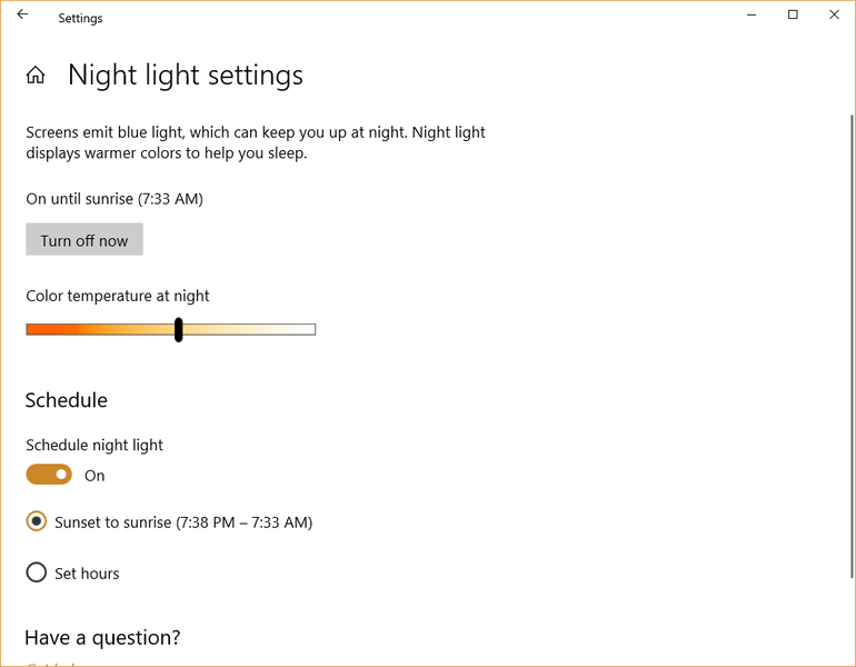 如何在Microsoft Win10中激活和调整夜灯设置3.png