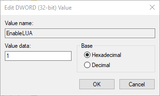 Win10系统下UAC阻止应用程序激活