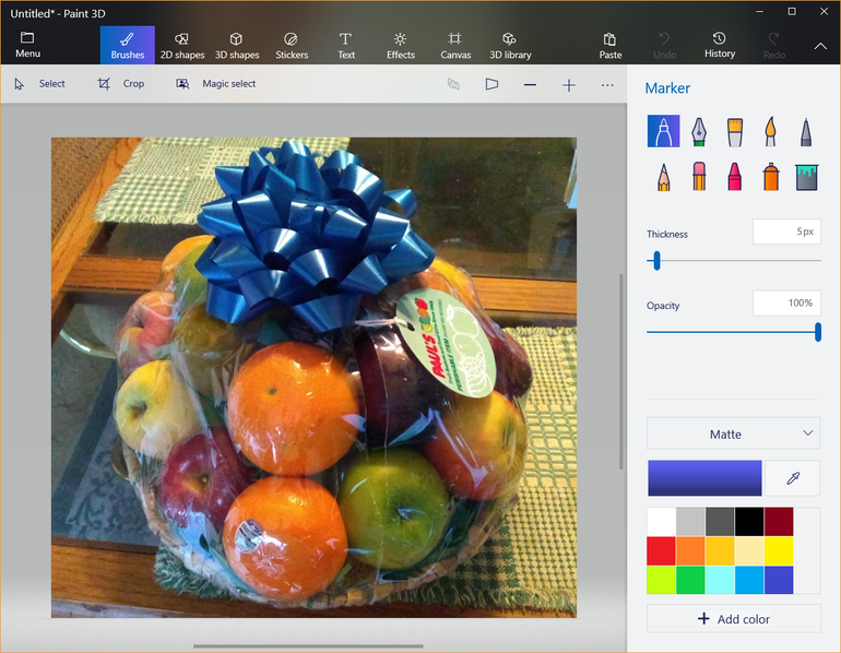 如何将图像从Win10 Snipping Tool传递到Paint 3D