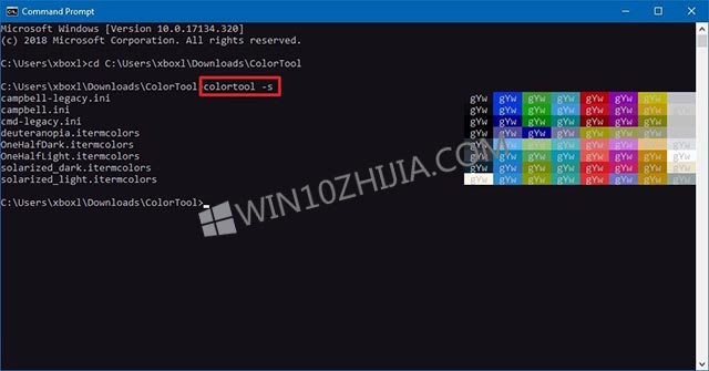 windows10系统下命令提示符颜色更改技巧1.jpg