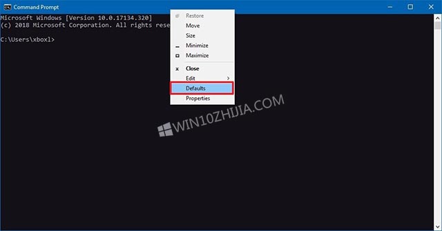Win10系统命令提示符颜色及透明度设置技巧1.jpg