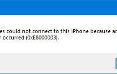 Win10：iTunes无法连接iPhone 出现0xE8000003