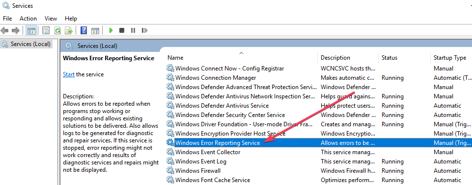 Win10系统如何启用或禁用错误报告服务2.png