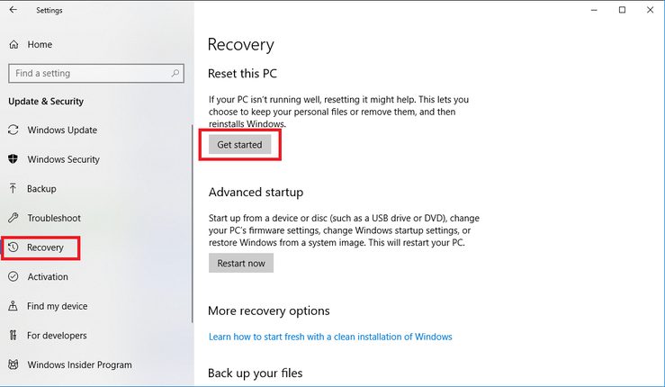 Win10系统如何恢复出厂重置？