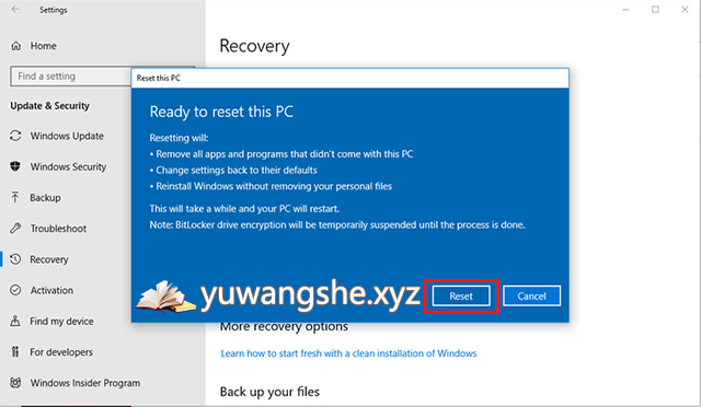 Win10系统如何恢复出厂重置？