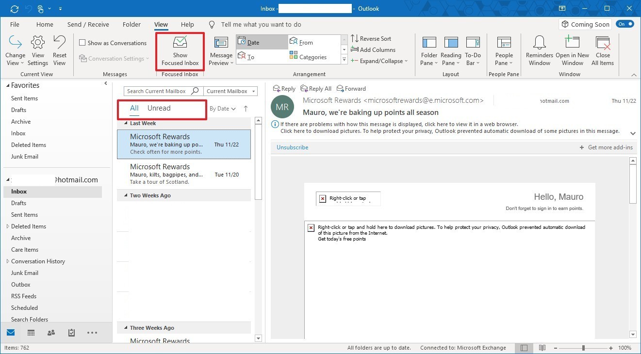 Win10系统下outlook聚焦收件箱使用技巧2.jpg