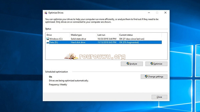 Win10系统整理硬盘驱动器的技巧1.jpg