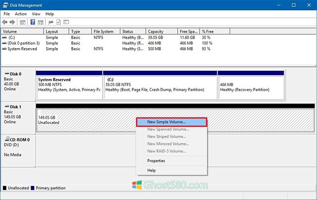 windows10：修复没有分区的驱动器1.jpg