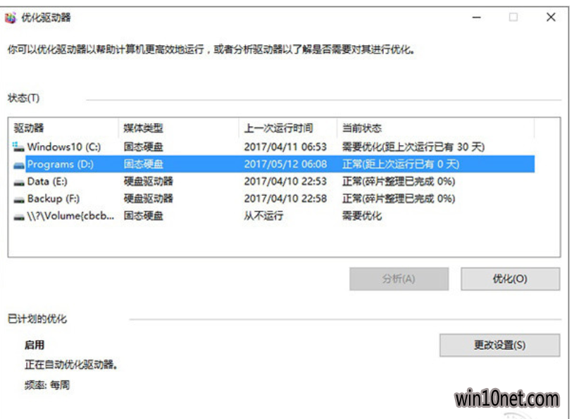 优化win10系统的方法